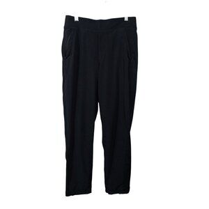 Athleta Brooklyn Mid Rise Ankle Pant Wrinkle-resistant SZ 2P Black Stretch